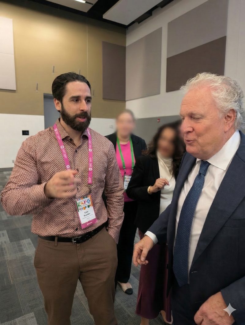 Cole with Jean Charest